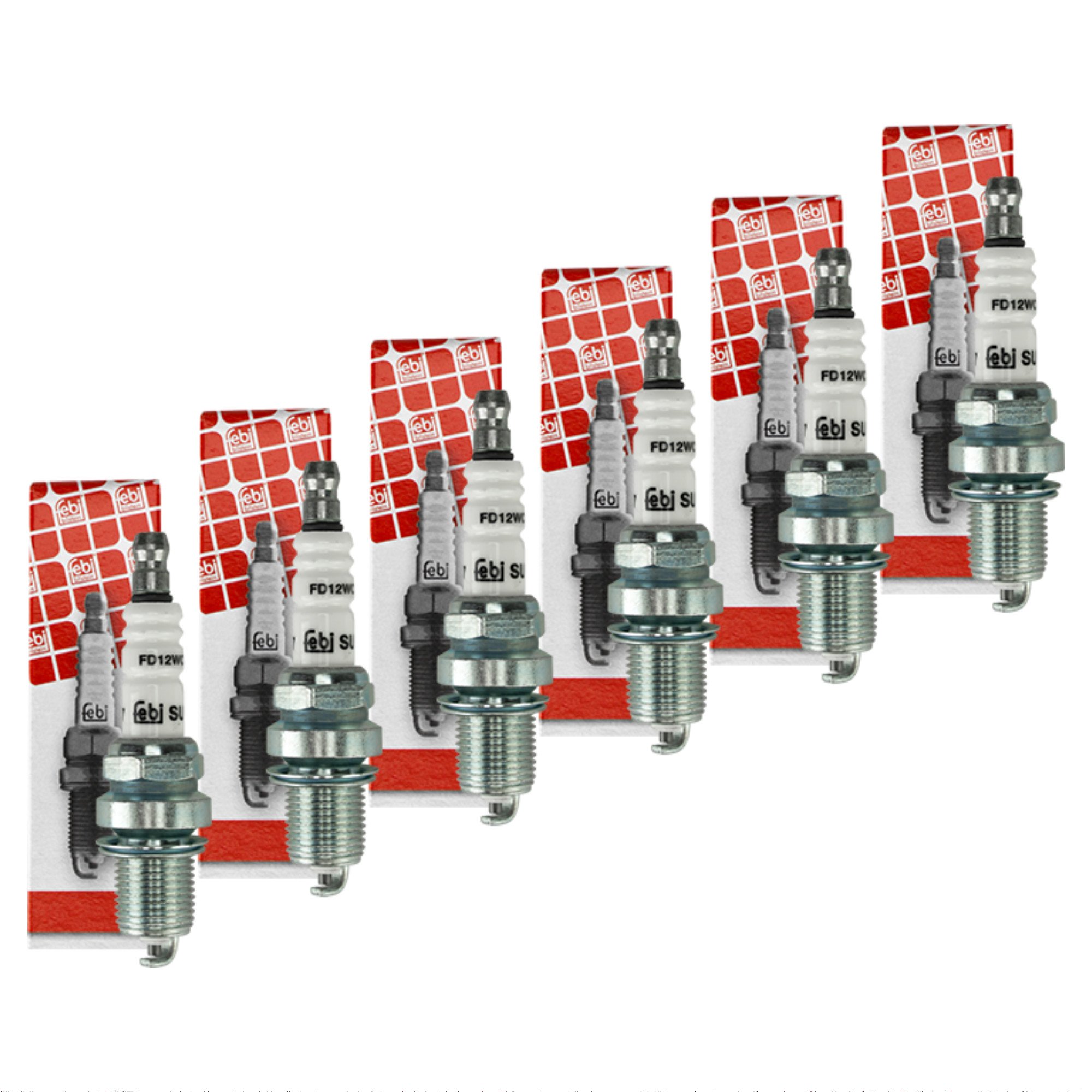 6 FEBI ZÜNDKERZEN SET BMW 3 5 320 520 323 328 523 325 2.5 i Ci E36 E34 E39 E46