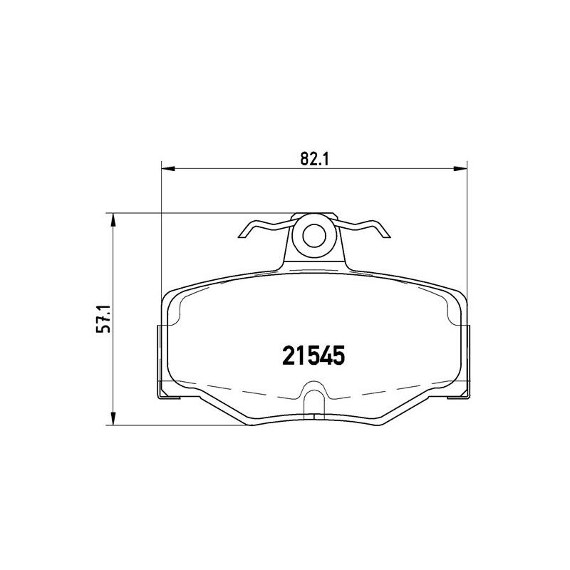 BREMBO BREMSKLÖTZE BREMSBELÄGE BREMSBELAGSATZ HINTERACHSE FÜR NISSAN ALMERA