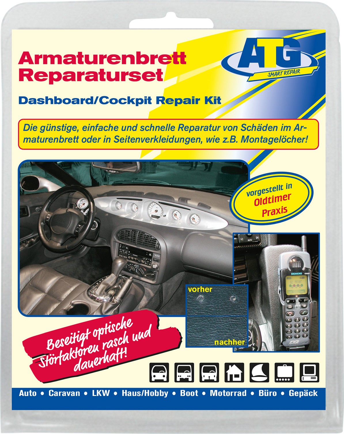 Auto Armaturenbrett Reparaturset - Kratzerentferner Mit Schwamm