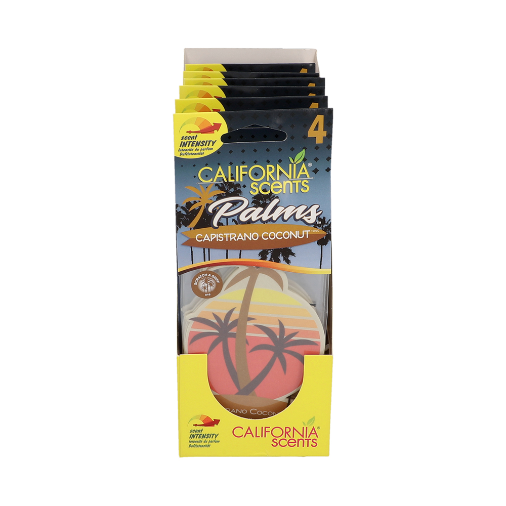 CALIFORNIA SCENTS PALMS CAPI COCONUT 4ER PACK LUFTERFRISCHER E302691500