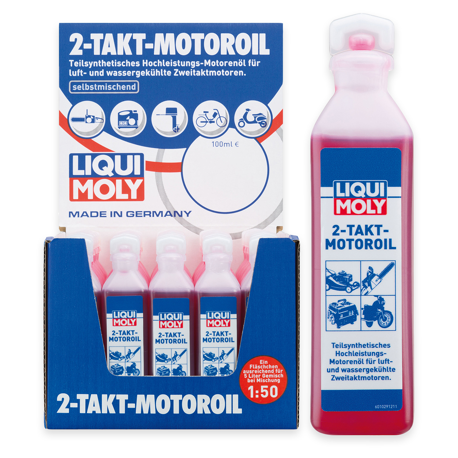 LIQUI MOLY 1029 2TaktMotoroil selbstmischend Rasenmäher Motorsäge Öl