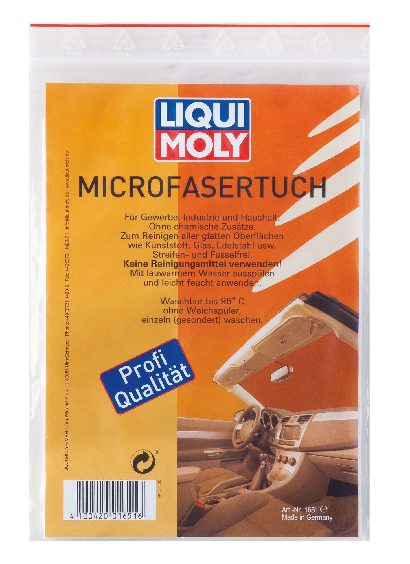LIQUI MOLY 1651 Spezialreinigungs-Mikrofasertuch 1 Stück