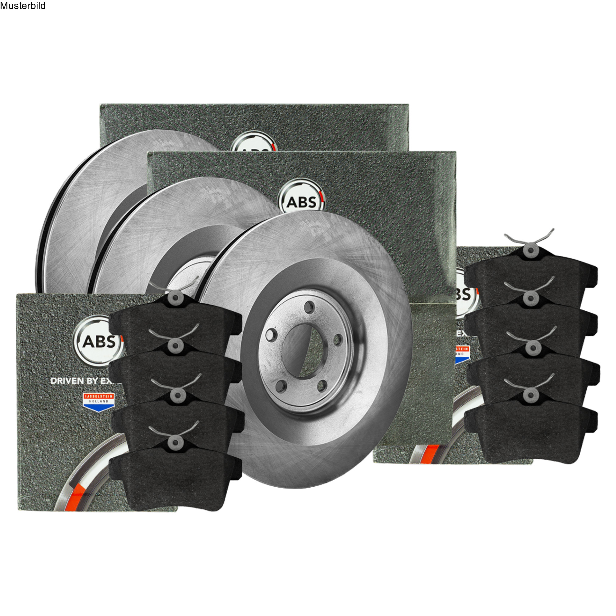 Kit Bremsscheiben und Bremsbeläge vorne ABS JEEP PATRIOT COMPASS