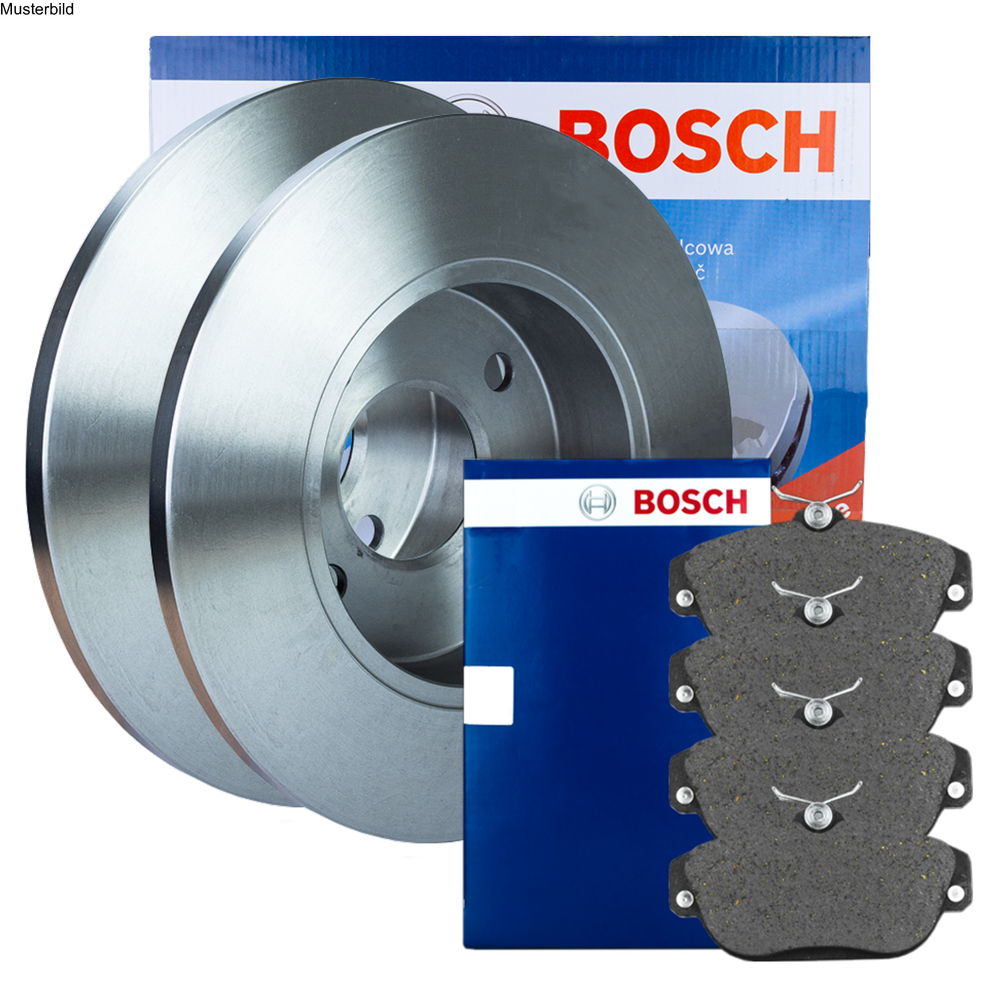 BOSCH BREMSSCHEIBEN Ø274 mm + BREMSBELÄGE SET HINTEN FÜR RENAULT MEGANE I