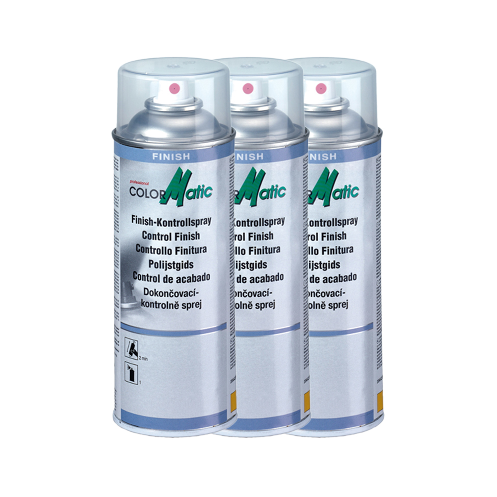 3x COLORMATIC FINISH-KONTROLLSPRAY NACH POLIEREN 230417 400ml