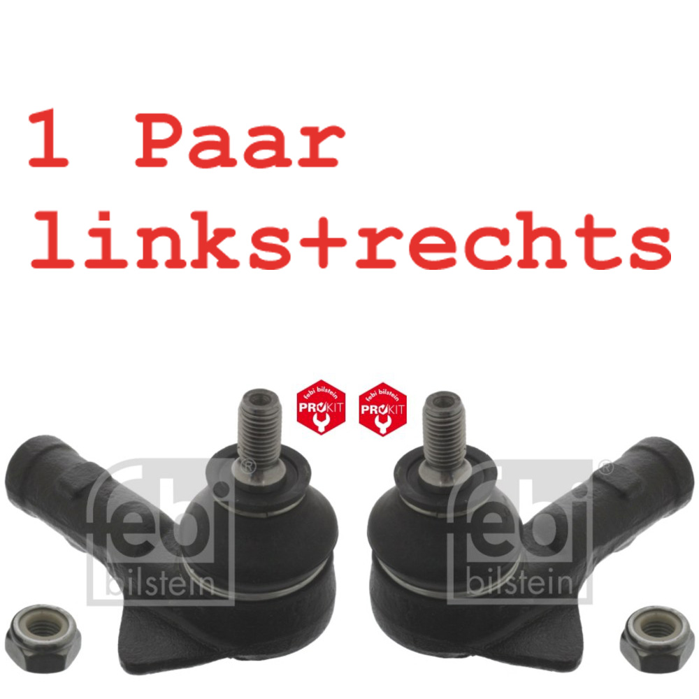 2x FEBI BILSTEIN SET SPURSTANGENKOPF VORNE LI+RE FÜR FORD ESCORT VI VII SCORPIO