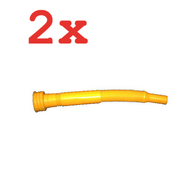 2x FLEXIBLER AUSGUSSSTUTZEN PASSEND FÜR KST-KANISTER LÄNGE 27,5 cm POURING SPOUT