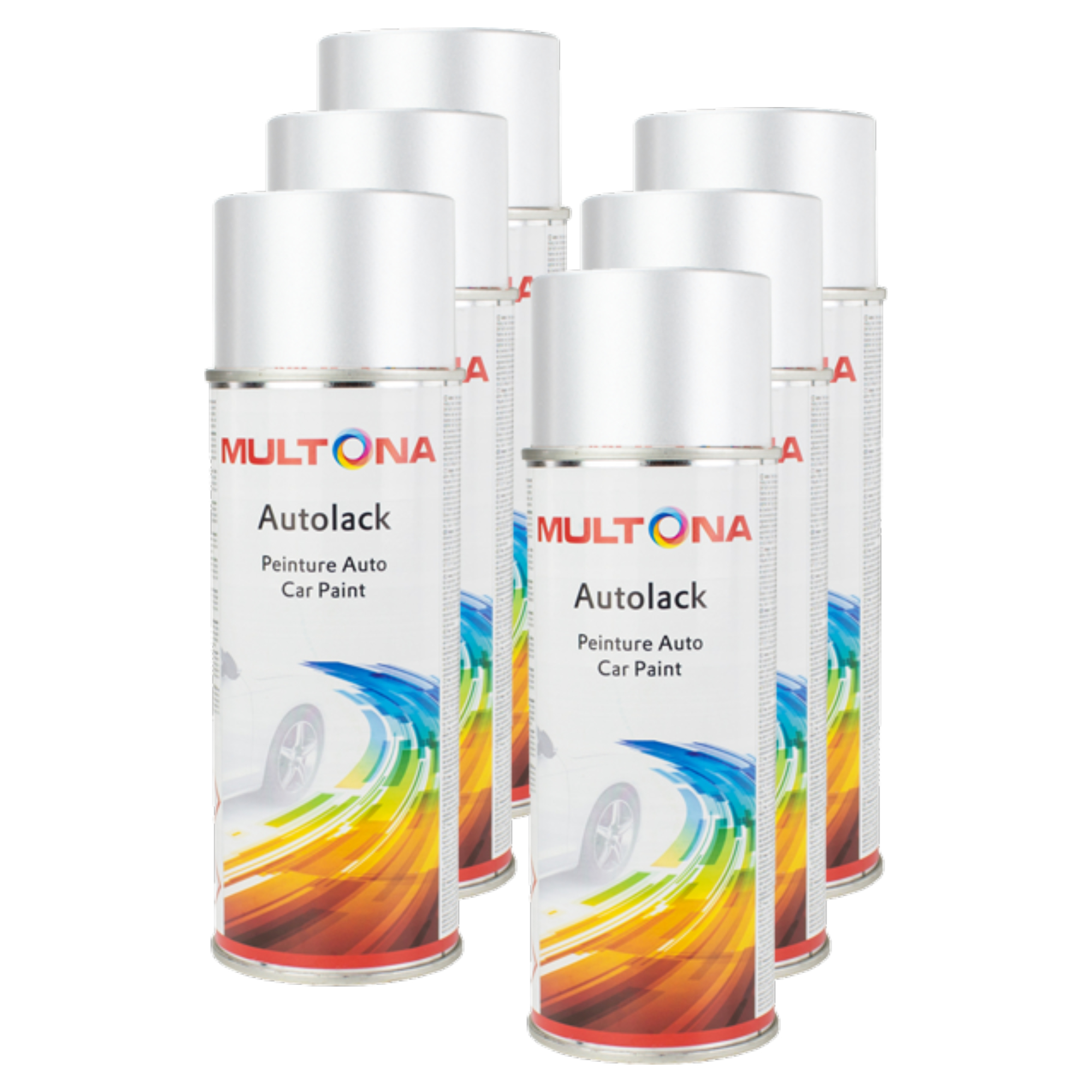 6x KWASNY MULTONA AUTOLACK LACKSPRAY SPRAYLACK SILBER 0571 400 ml