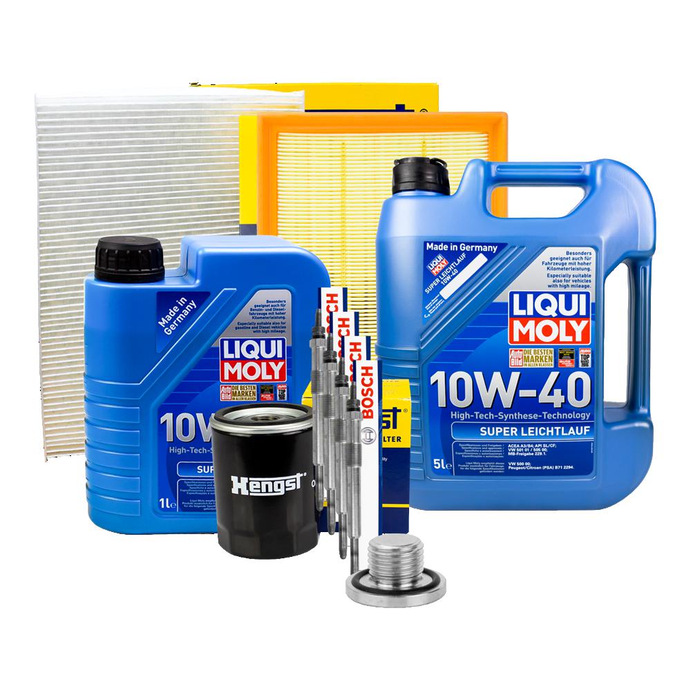 LIQUIMOLY ÖLWECHSEL 10W40 ÖL 6L FILTERSATZ GLÜHKERZEN FÜR RENAULT KANGOO D 65 4061134501517 eBay