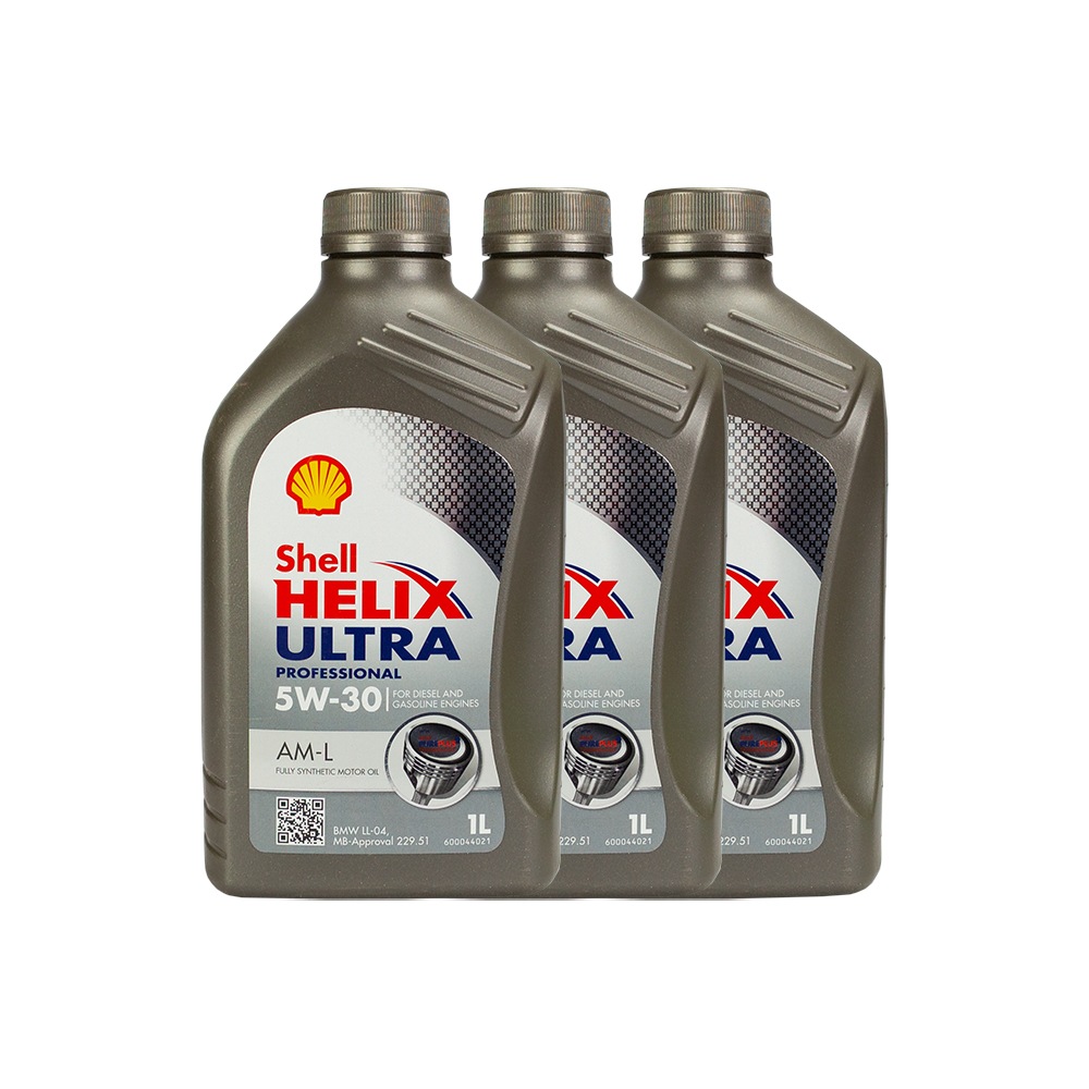 3x SHELL MOTORÖL HELIX ULTRA PROFESSIONAL AM-LL 5W-30 MOTOR ENGINE OIL 1L