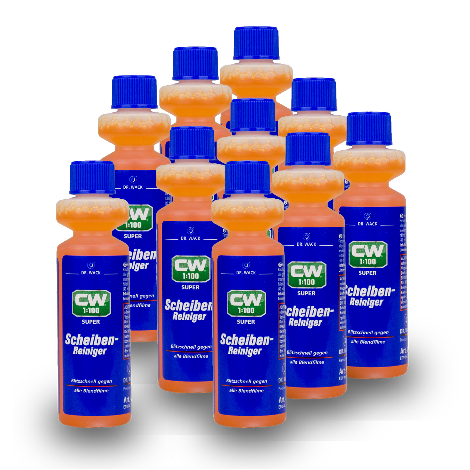 10x DR. WACK CW1:100 SUPER SCHEIBENREINIGER 40 ml 1749