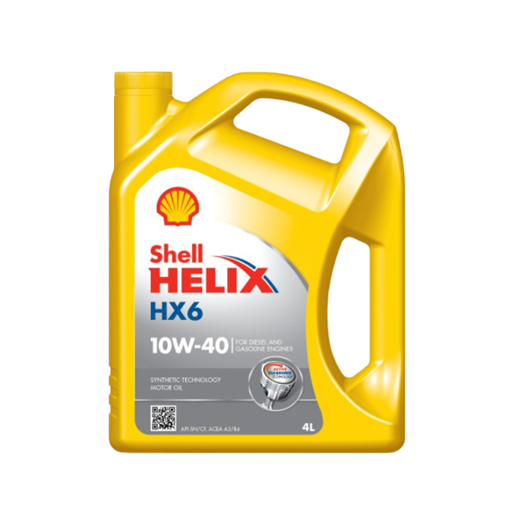 SHELL MOTORÖL HELIX HX6 10W-40 MOTORENÖL MOTOR OIL SCHMIERÖL SCHMIERSTOFF 4L